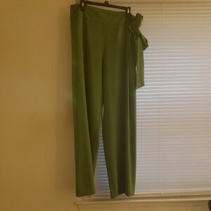 New York & Company Green Wide Leg Pants